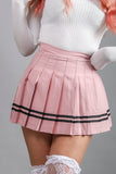 Falda tableada con linea abajo